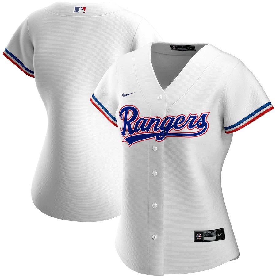 Cheap Womens Texas Rangers Nike White Home Replica Team MLB Jerseys